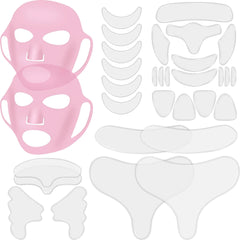 32 Pcs Silicone Face & Neck Pads (Pink)