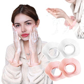 2 Pair Silicone Face Wash Wristbands (WhitePink)