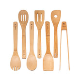7-Pack Bamboo Cooking Spoons Set