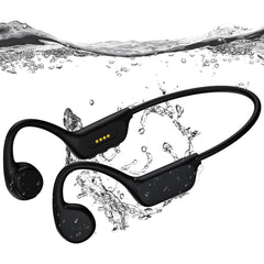 RR SPORTS Bone Conduction Swimming Headphones Open Ear Bluetooth Sport Earphones with Built-in MP3 Player 32G Memory and Mic IPX8 Waterproof Wireless Headset for SwimmingRunningCyclingDriving