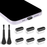 6 Pcs USB-C Dust Plugs with Brushes