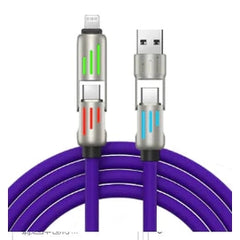 USB-A to USB-C Right-Angle Charging Cable