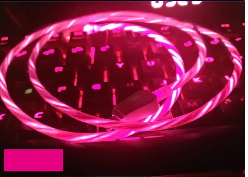 Glowing Data Cable, Charging Cable, Light-Up Phone Cable