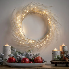 24 Inch LED Paper Wreath Decor