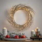 24 Inch LED Paper Wreath Decor