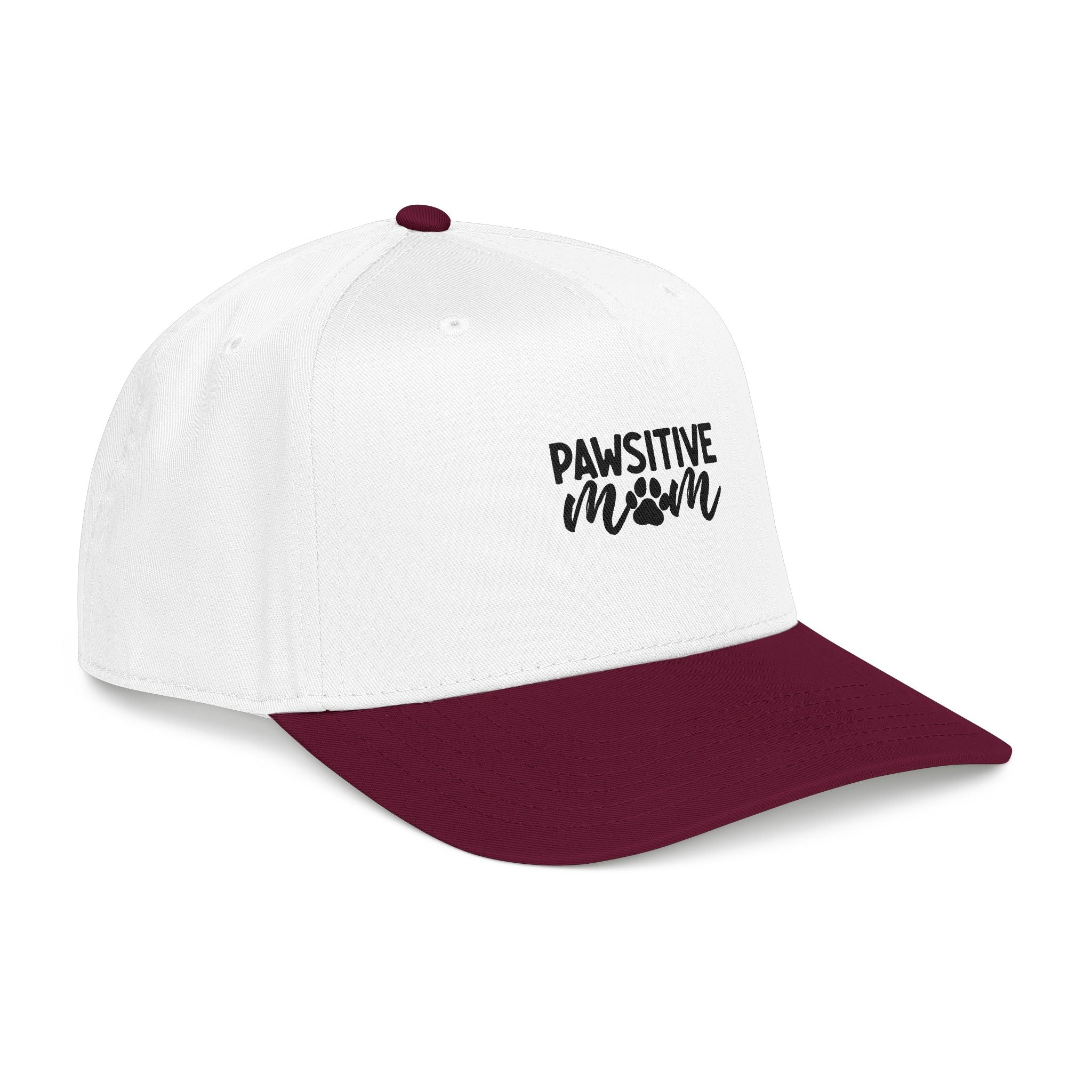 Pawsitive Mom Baseball Cap — Embroidered Dog Mom Hat