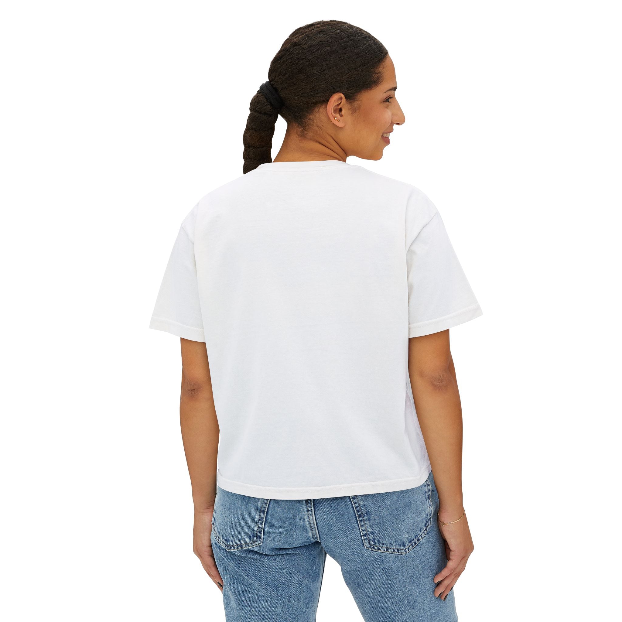 Shine From Inside Out Boxy Tee — Inspirational Women's Cropped T-Shirt