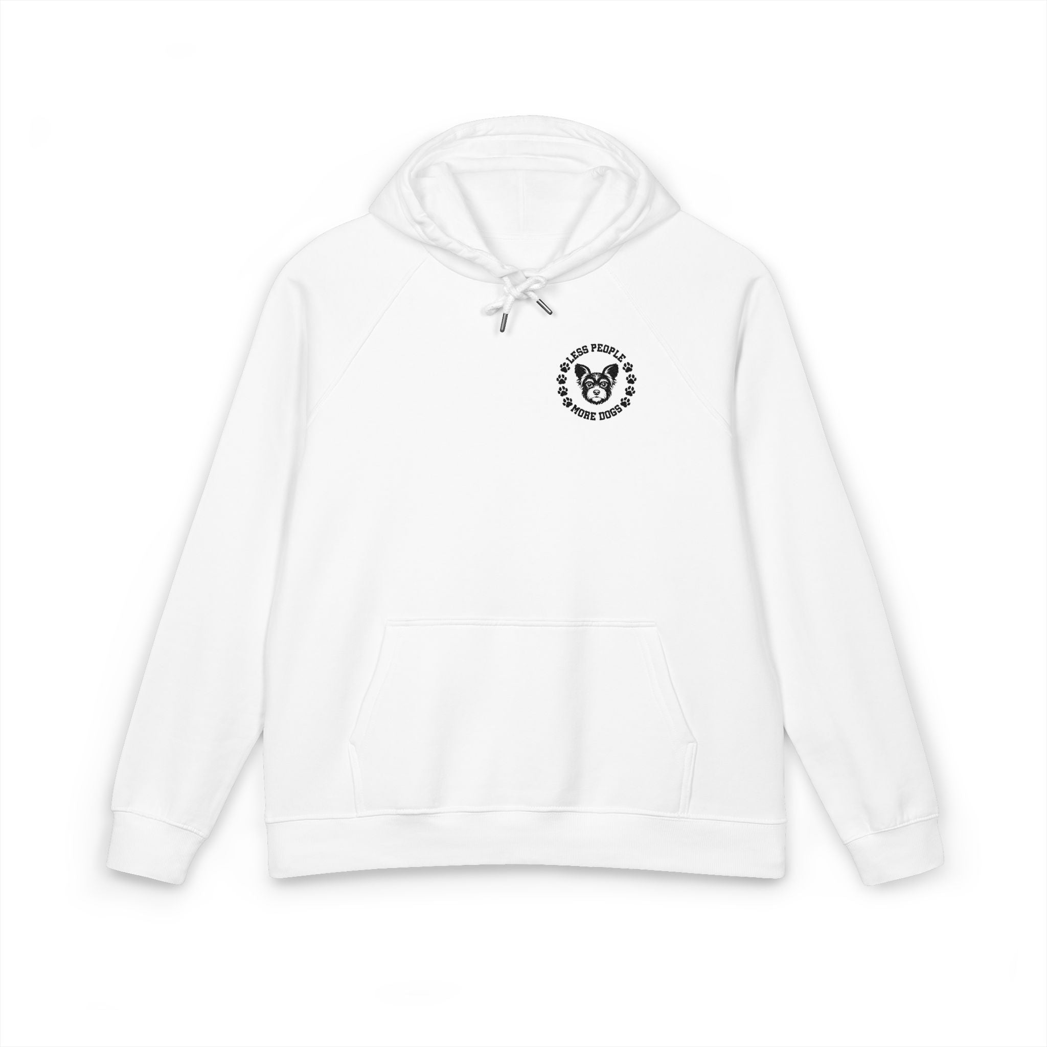 Embroidered Floral Heart Hoodie — Eco Raglan Pullover