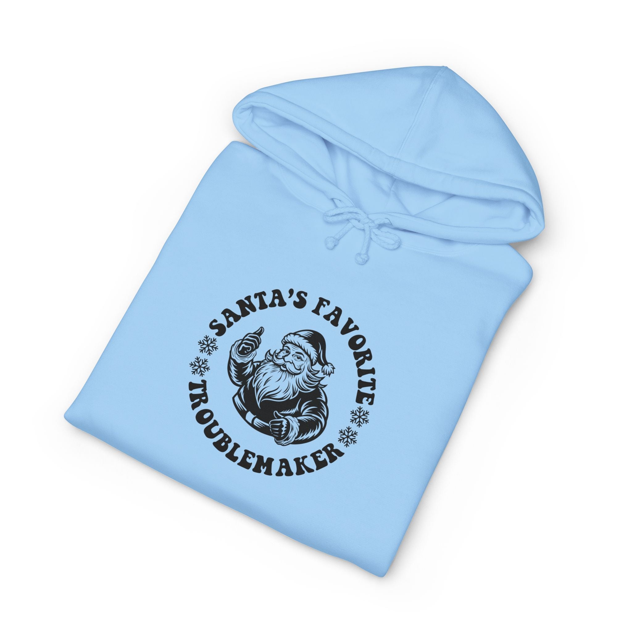 Santa's Favorite Troublemaker Hoodie — Funny Christmas Holiday Pullover