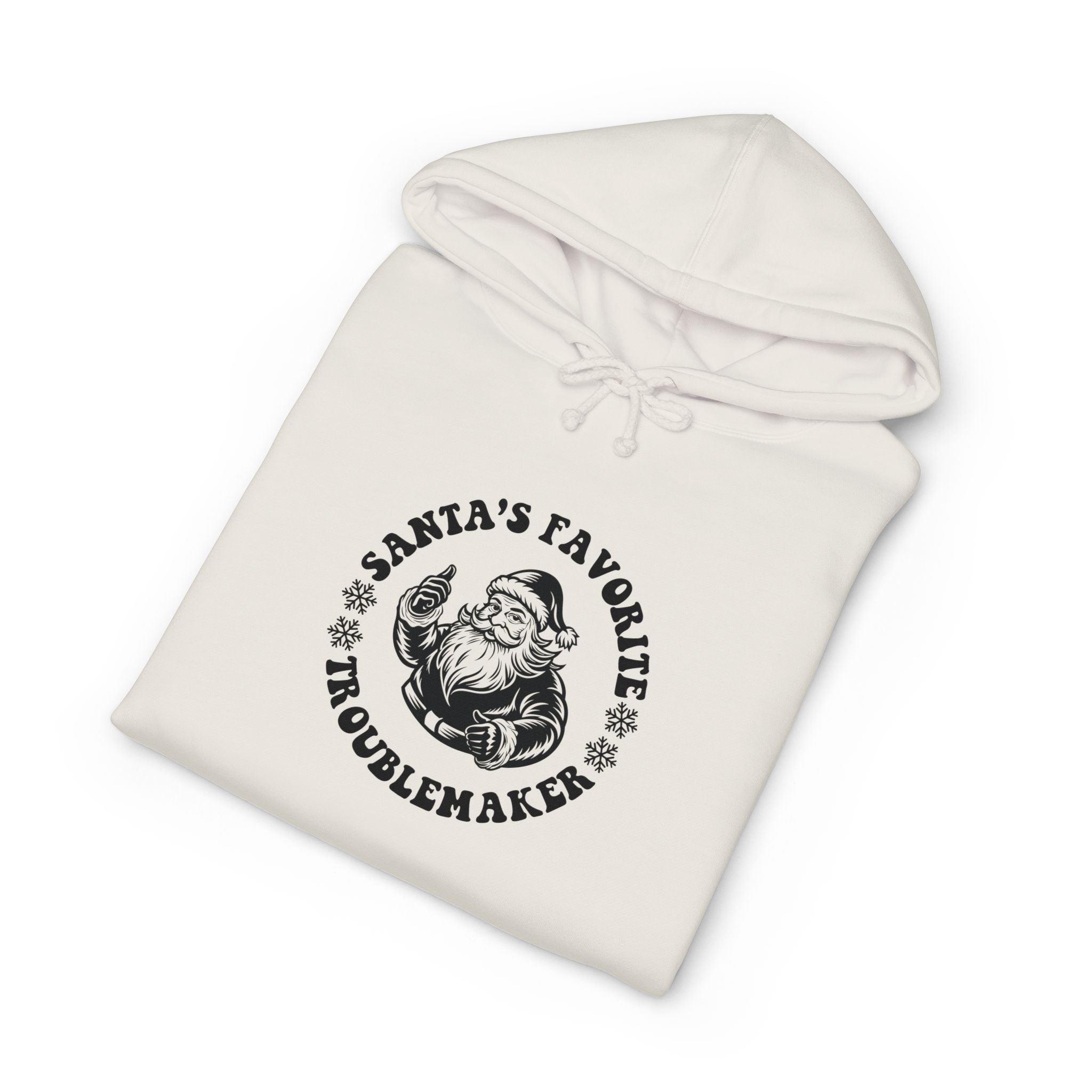 Santa's Favorite Troublemaker Hoodie — Funny Christmas Holiday Pullover