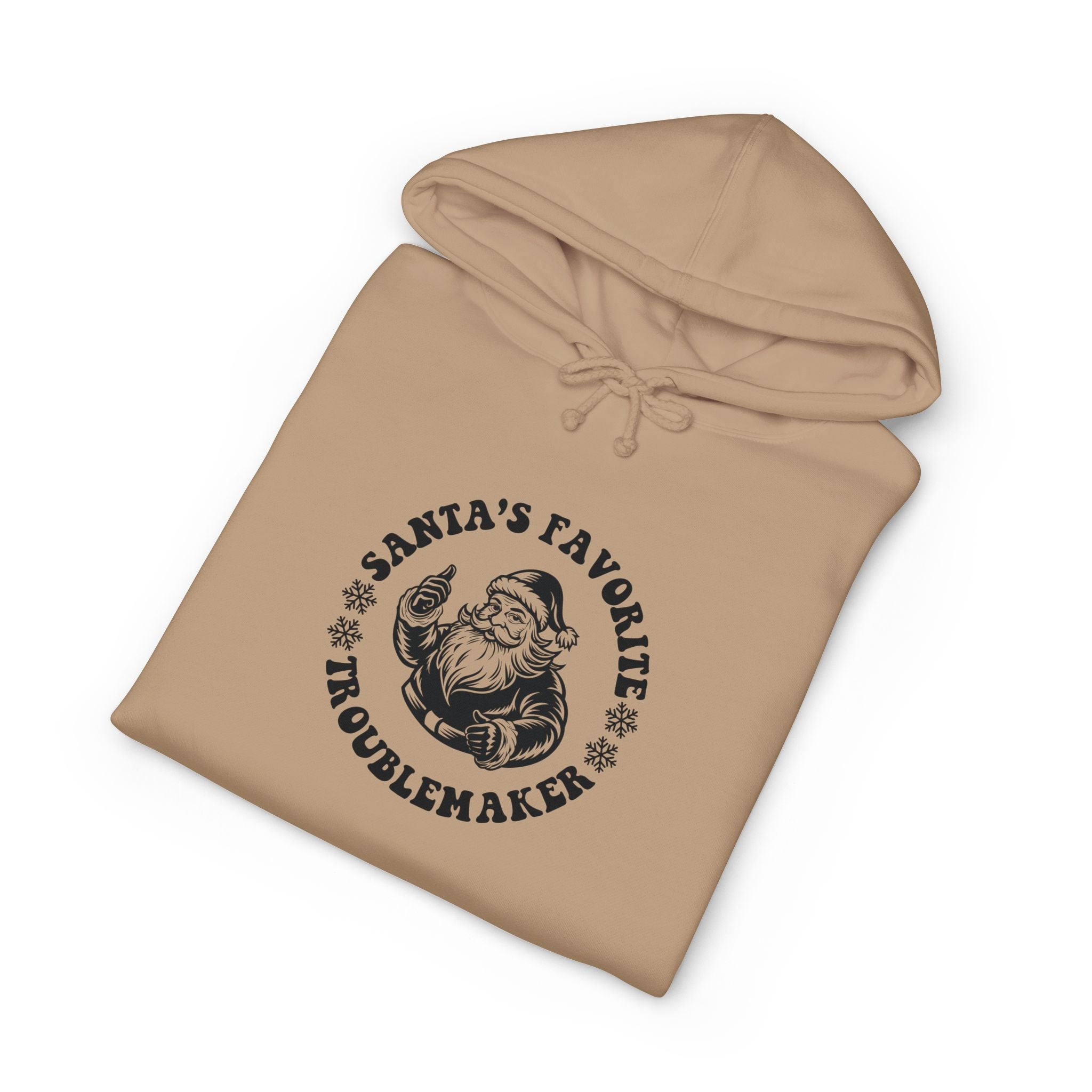Santa's Favorite Troublemaker Hoodie — Funny Christmas Holiday Pullover
