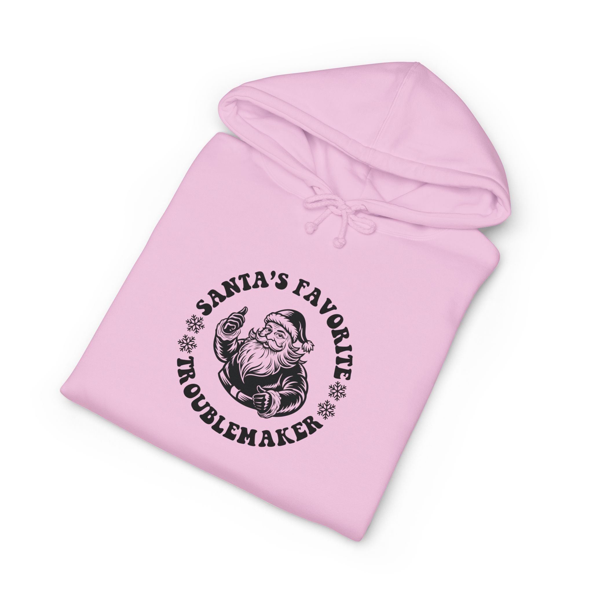 Santa's Favorite Troublemaker Hoodie — Funny Christmas Holiday Pullover