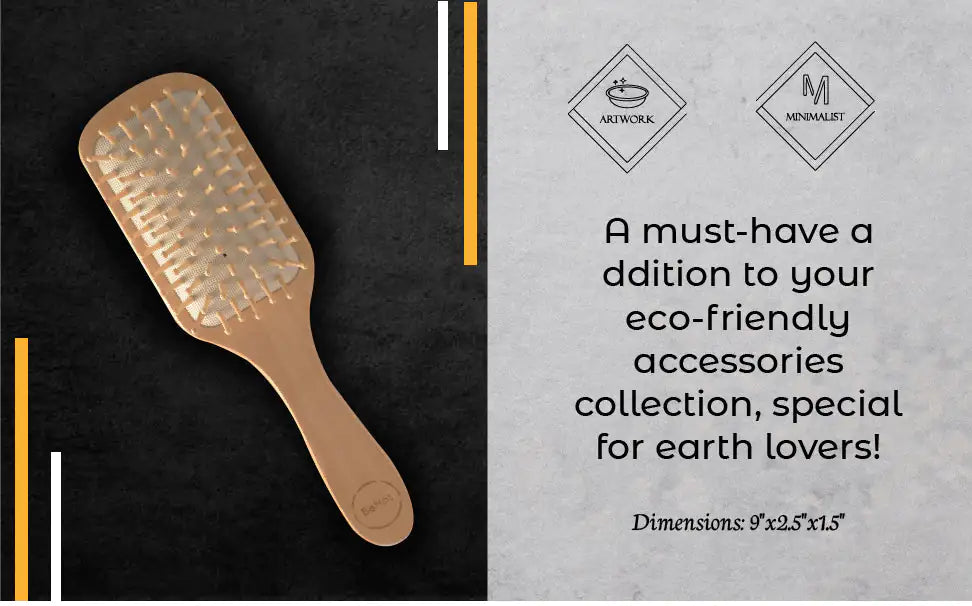 Natural Wooden Hair Detangling Brush