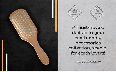 Natural Wooden Hair Detangling Brush