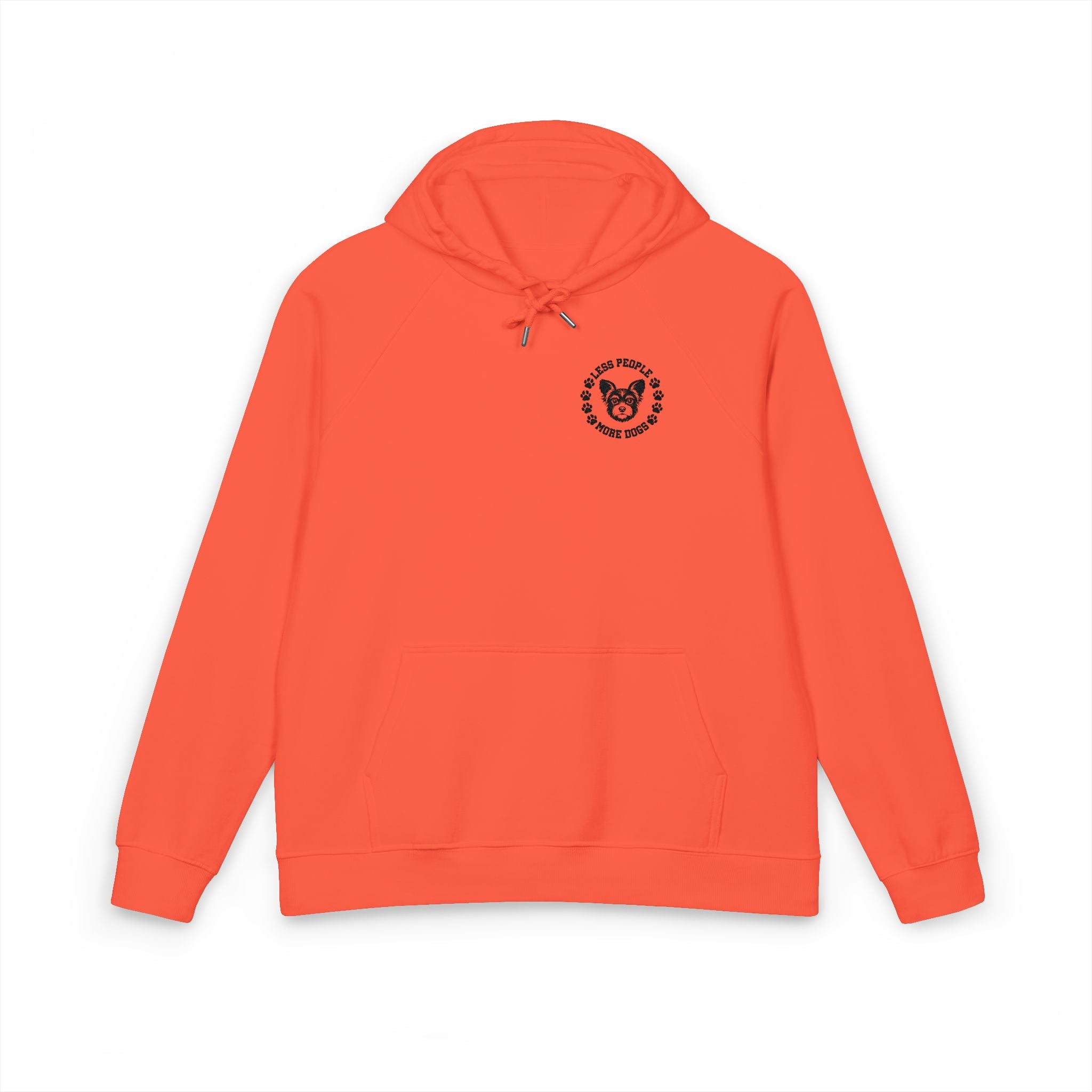 Embroidered Floral Heart Hoodie — Eco Raglan Pullover