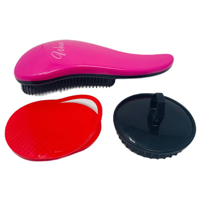 G.B.S 3-in-1 Wave Detangling Brush Set Pink
