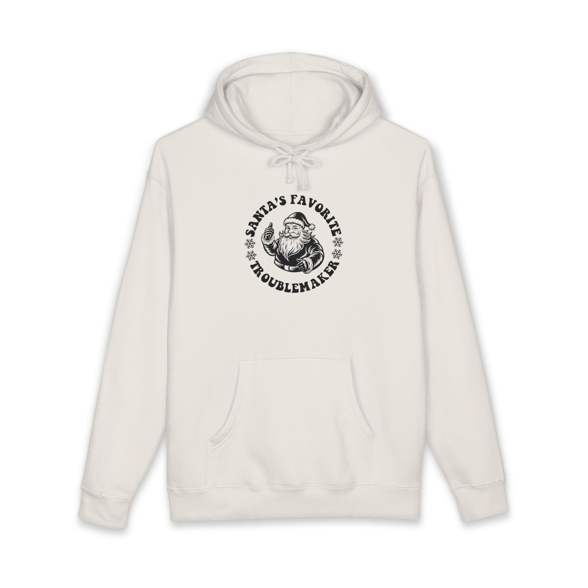 Santa's Favorite Troublemaker Hoodie — Funny Christmas Holiday Pullover