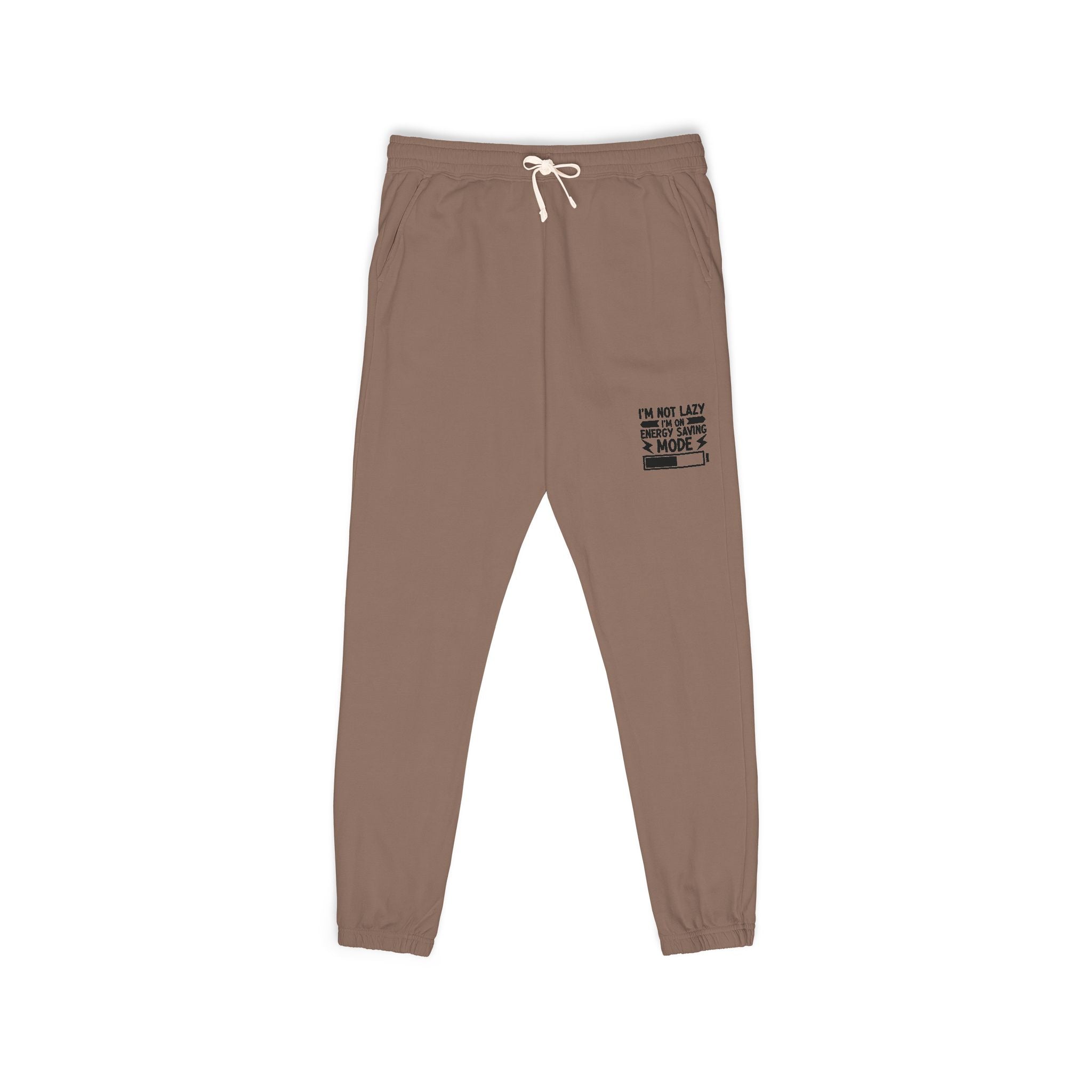 Cream Graphic Sweatpants – "We Are All We Have" Casual Fleece Joggers