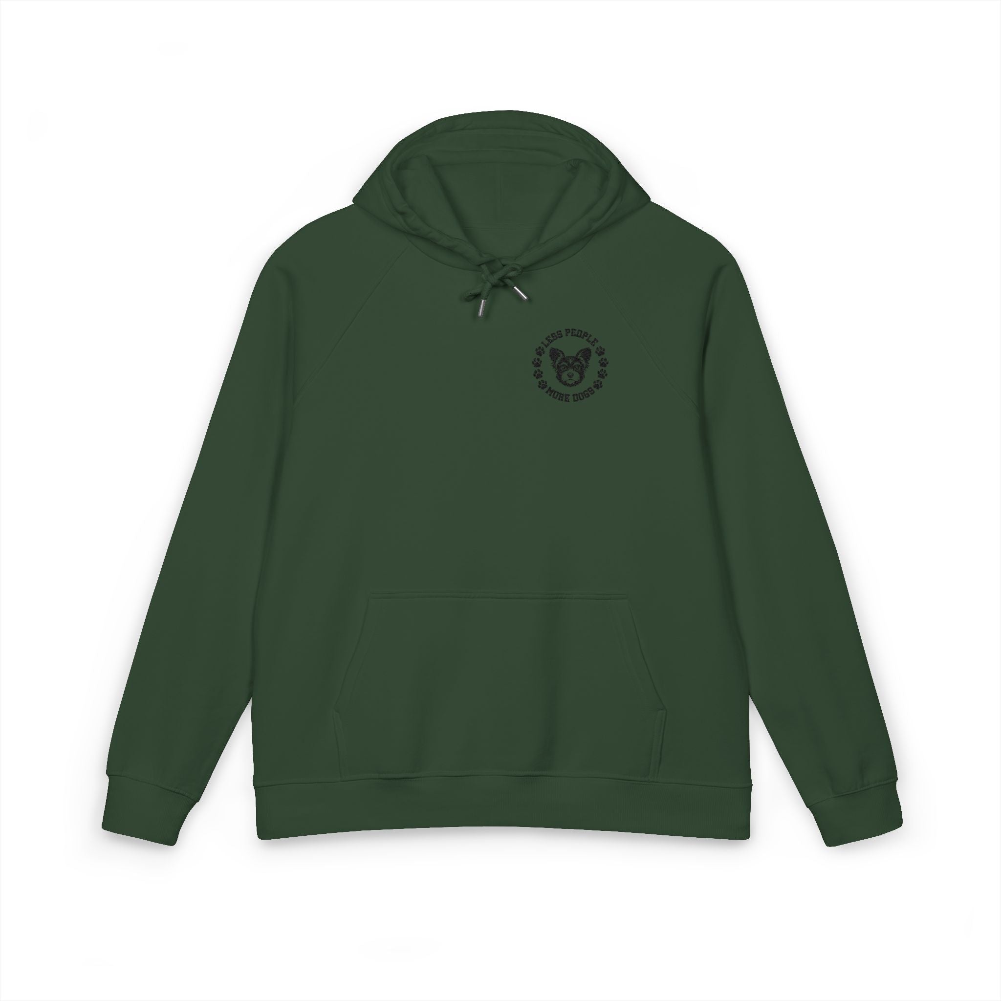 Embroidered Floral Heart Hoodie — Eco Raglan Pullover