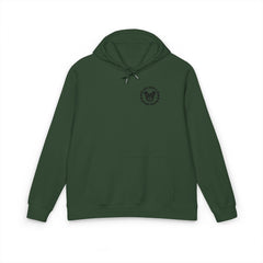 Embroidered Floral Heart Hoodie — Eco Raglan Pullover