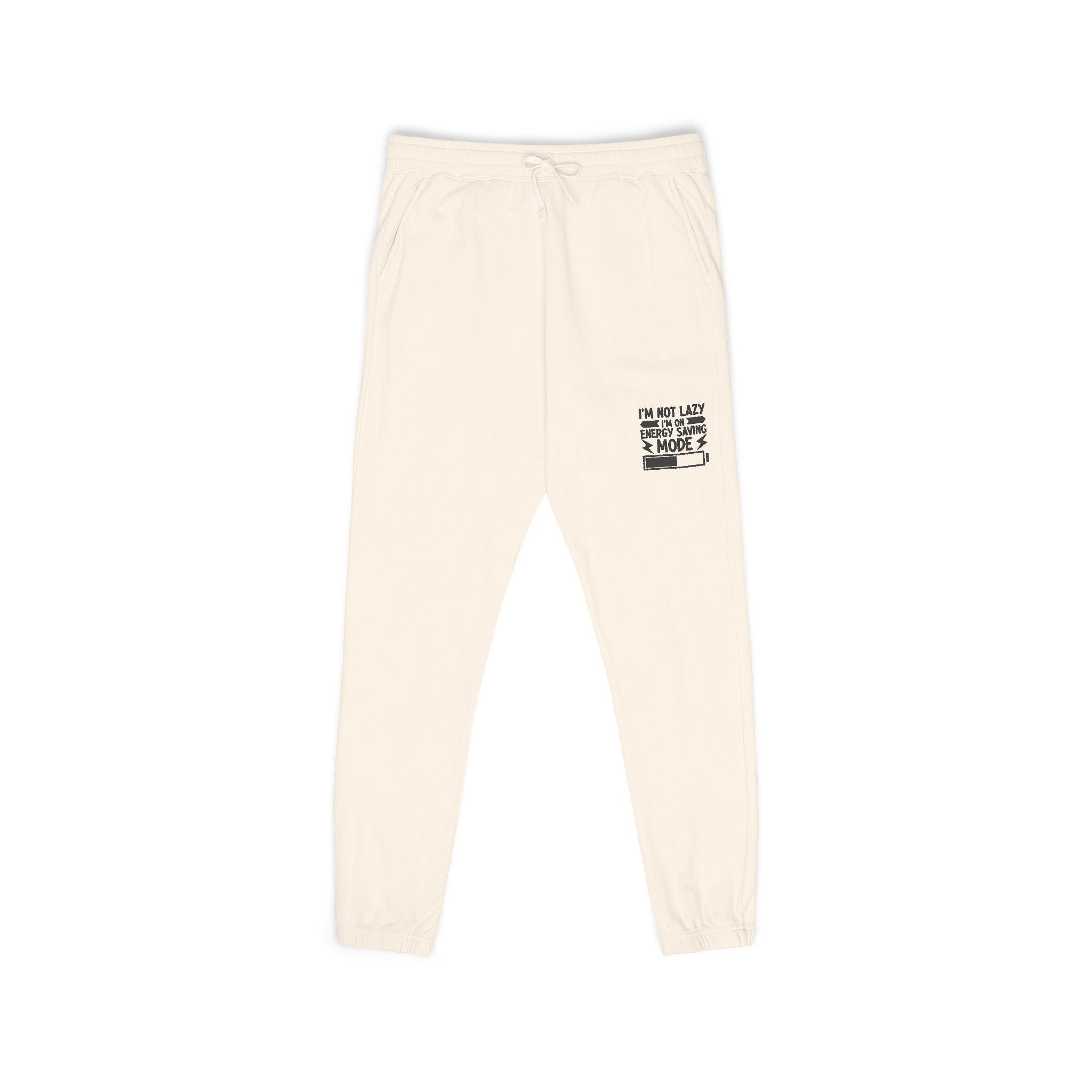 Cream Graphic Sweatpants – "We Are All We Have" Casual Fleece Joggers