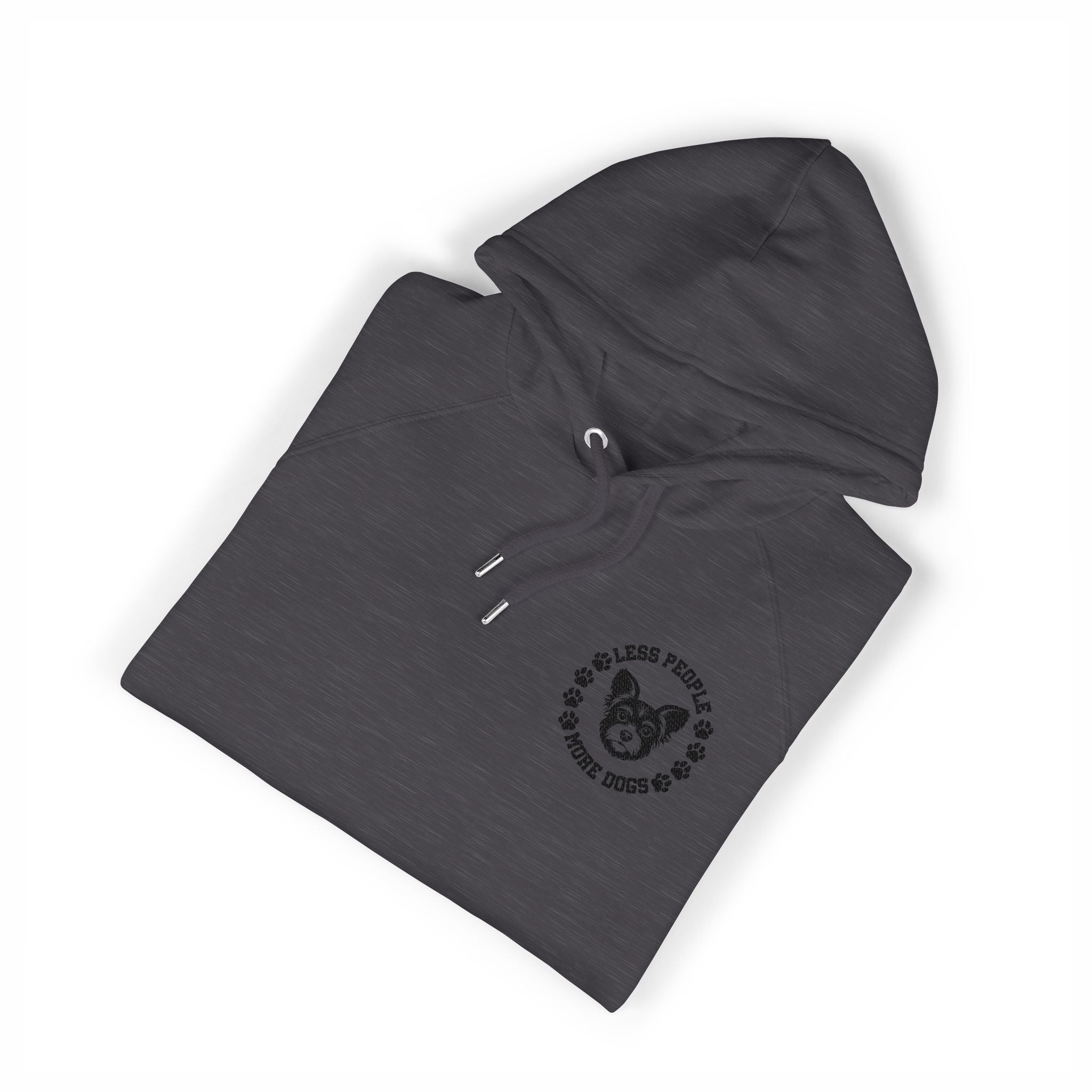 Embroidered Floral Heart Hoodie — Eco Raglan Pullover