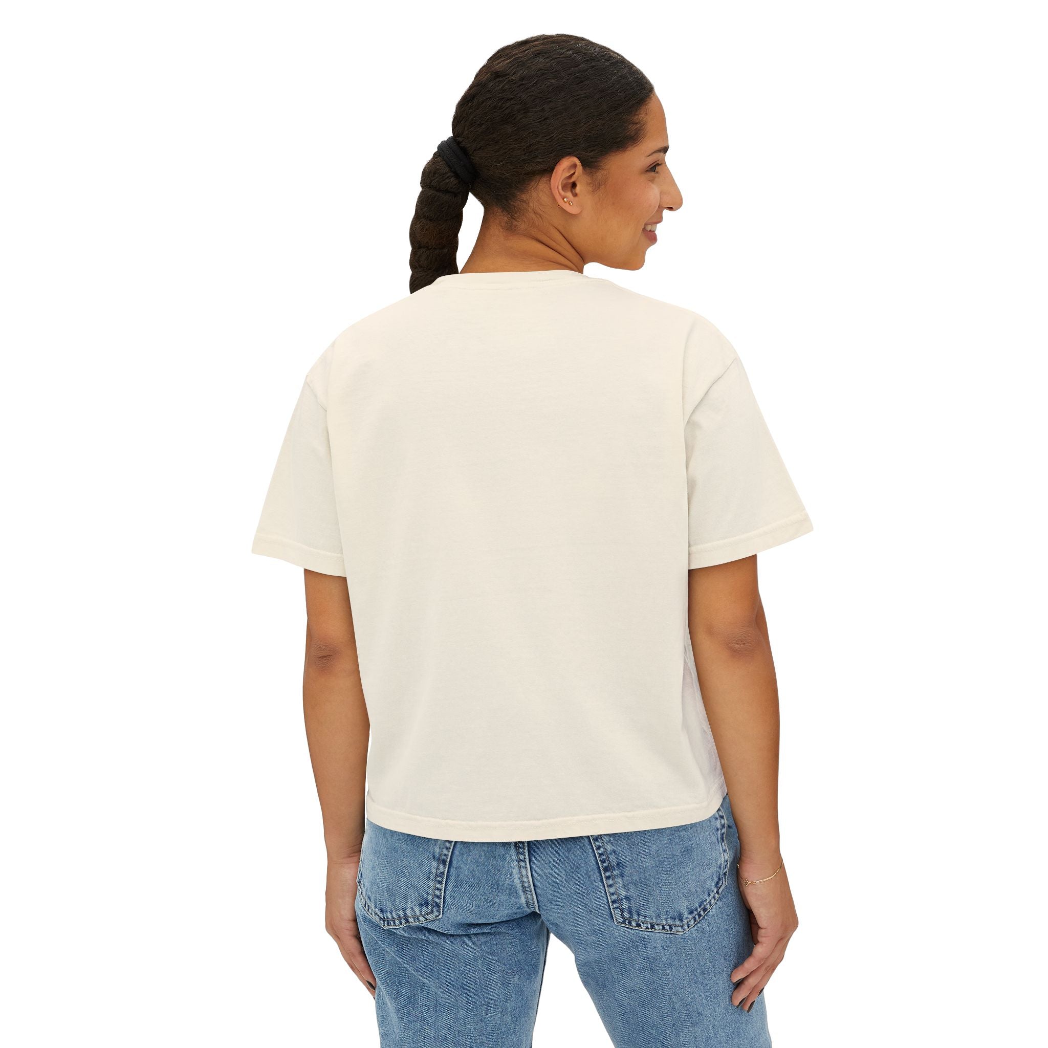 Shine From Inside Out Boxy Tee — Inspirational Women's Cropped T-Shirt