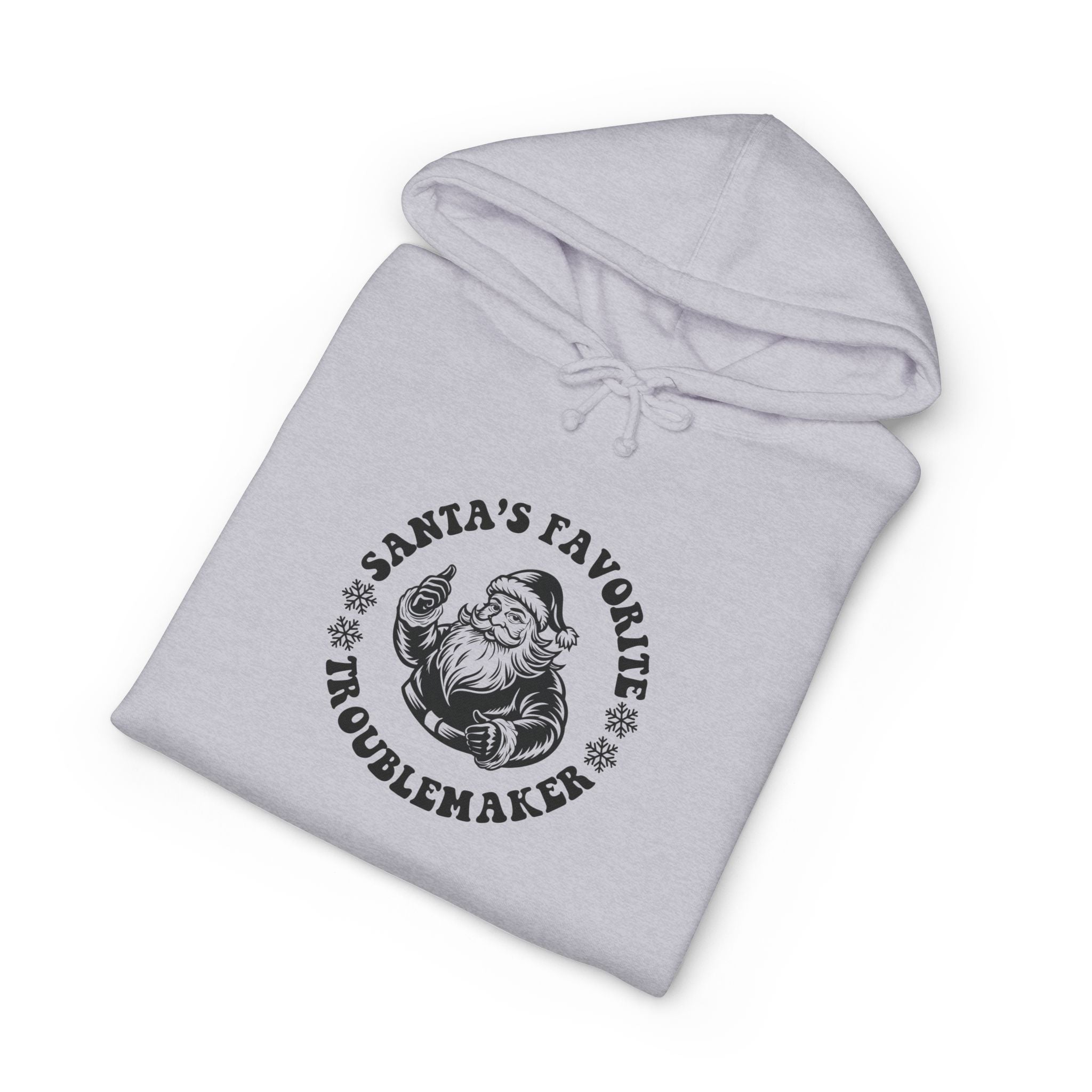 Santa's Favorite Troublemaker Hoodie — Funny Christmas Holiday Pullover