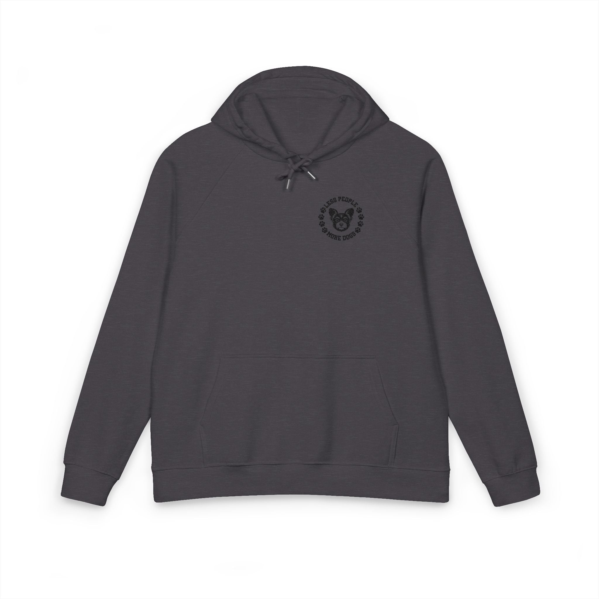 Embroidered Floral Heart Hoodie — Eco Raglan Pullover