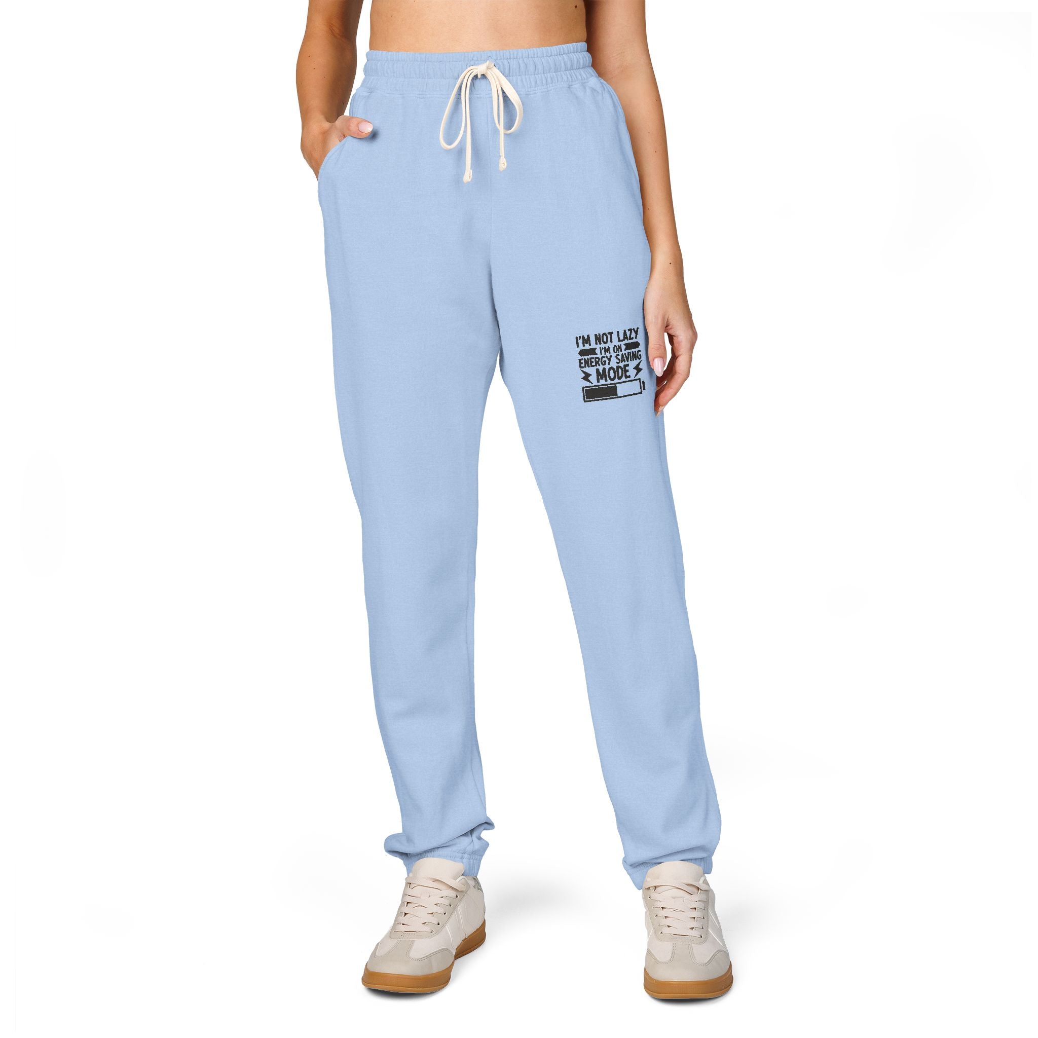 Cream Graphic Sweatpants – "We Are All We Have" Casual Fleece Joggers