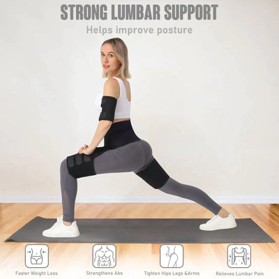 Waist, Arm & Thigh Fitness Shaping Belt Set