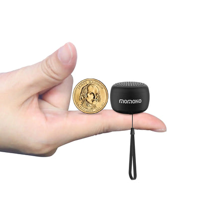 MOMOHO Mini Bluetooth Speaker – TWS, Mic, Black