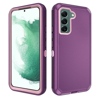Rugged Galaxy S22 5G Case – 3-Layer Purple