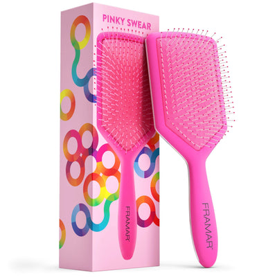 Framar Pink Paddle Detangler Hair Brush