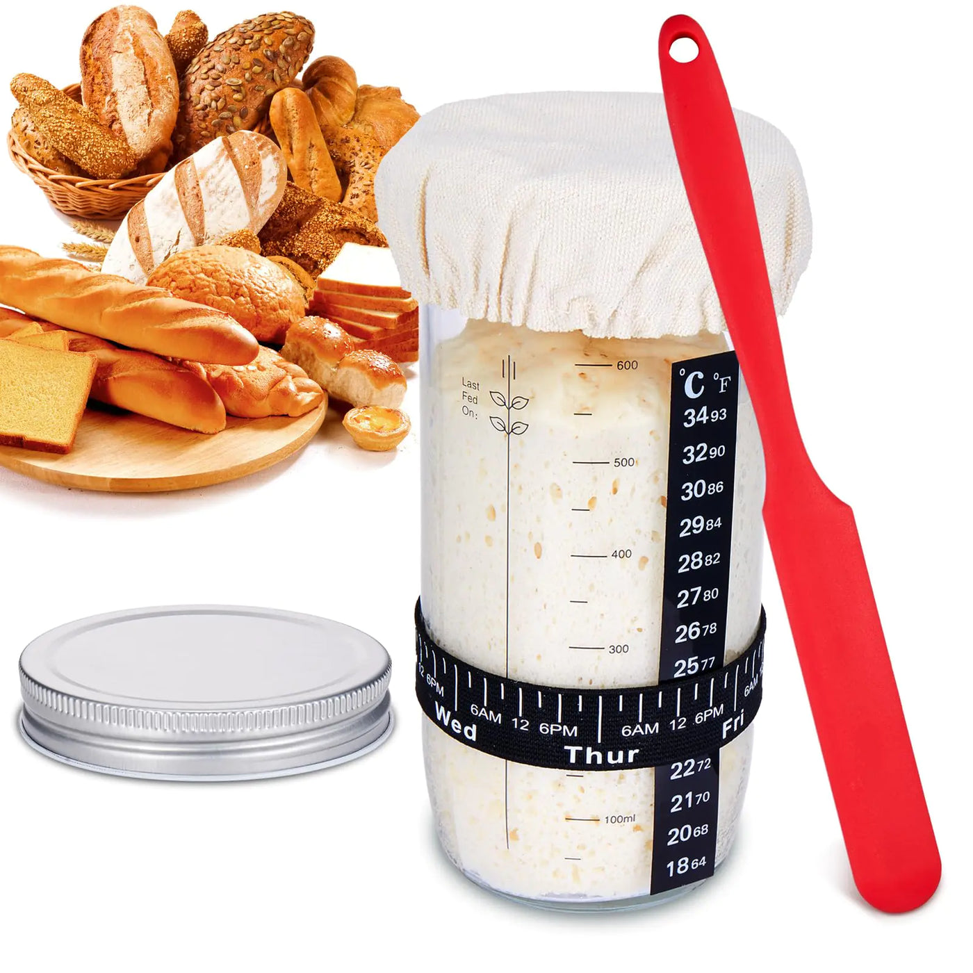 Sourdough Starter Jar Kit – Flyisland