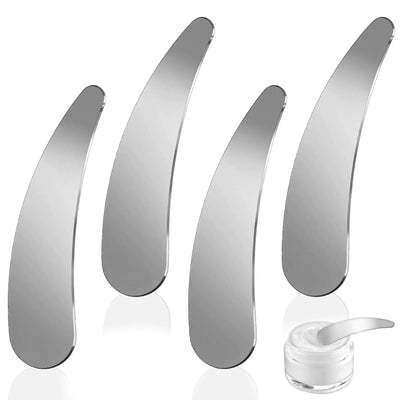 Molain 4pcs Mini Metal Skincare Spatulas