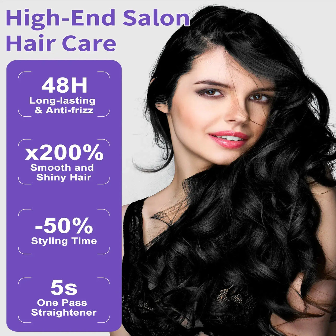 Professional Steam Hair Straightener Iron
