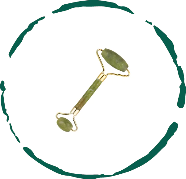 Jade Facial Roller for Skin Massage & Glow