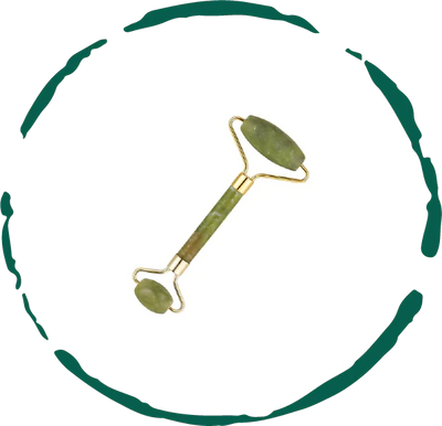Jade Facial Roller for Skin Massage & Glow