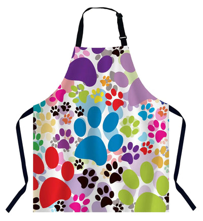 Colorful Paw Adjustable Chef Apron