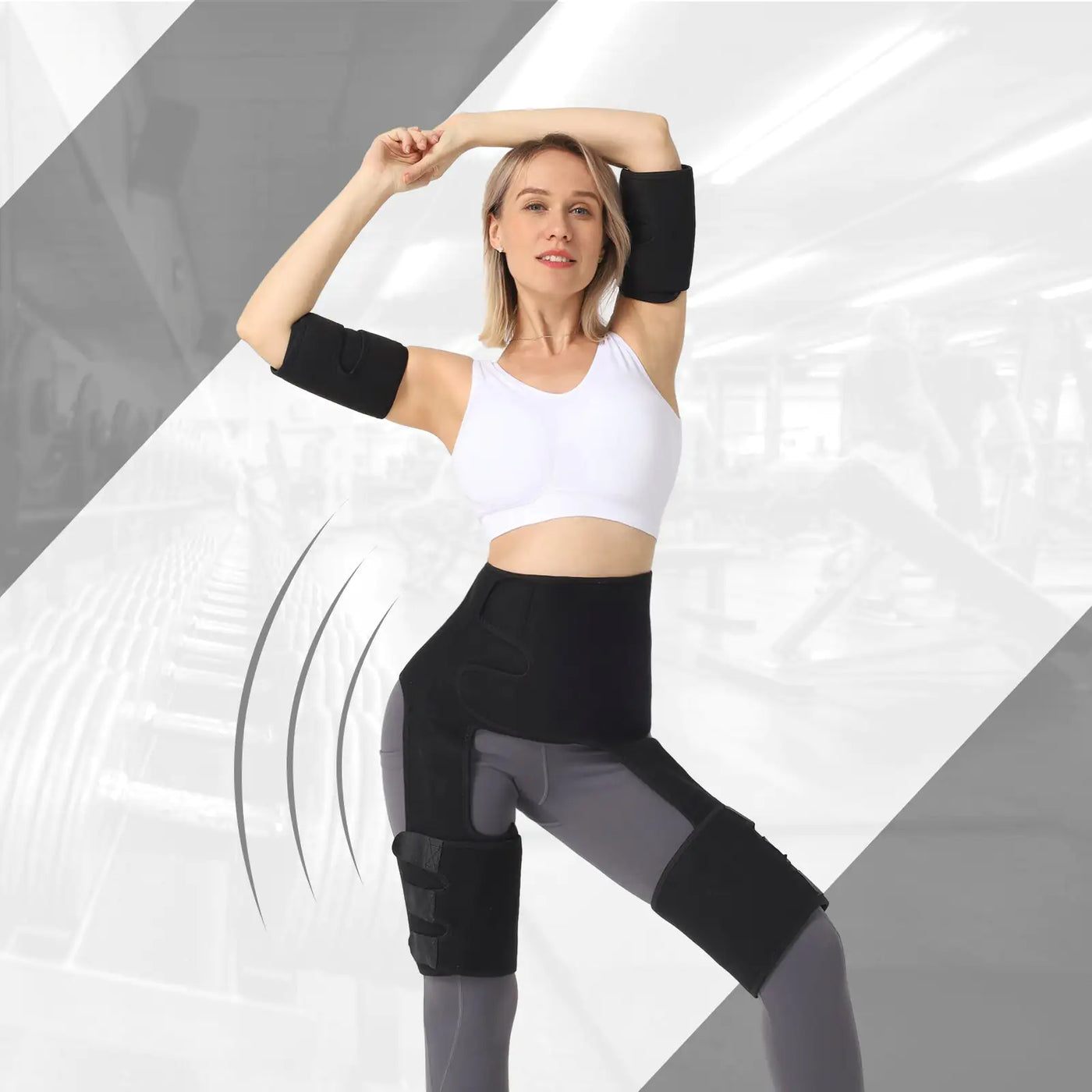 Waist, Arm & Thigh Fitness Shaping Belt Set
