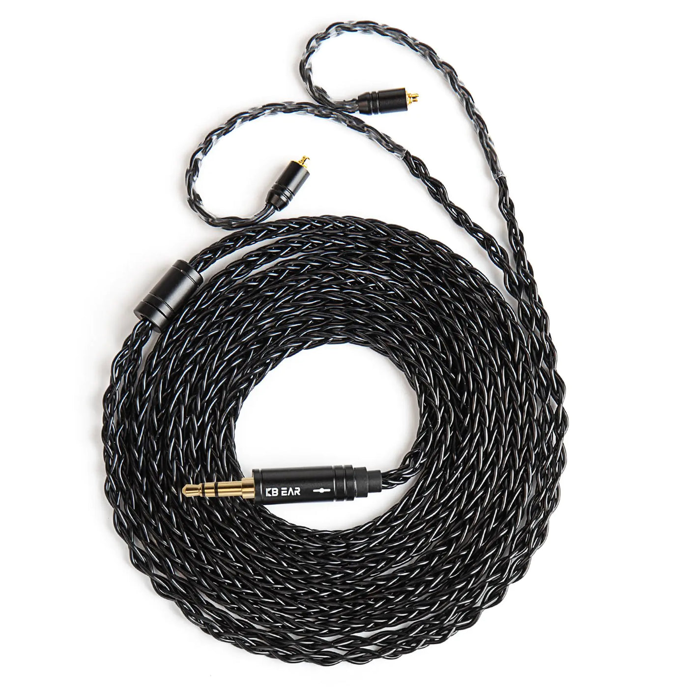 2M MMCX Earphone Cable – 3.5mm Black (KBEAR)