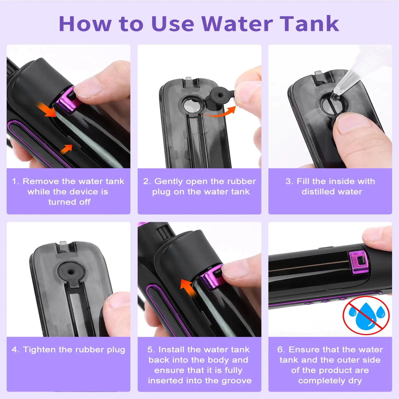 Professional Steam Hair Straightener Iron