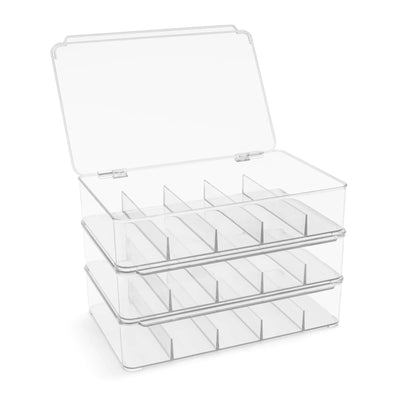 5-Section Stackable Storage Bins – Sorbus