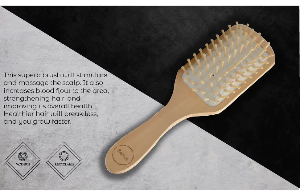 Natural Wooden Hair Detangling Brush