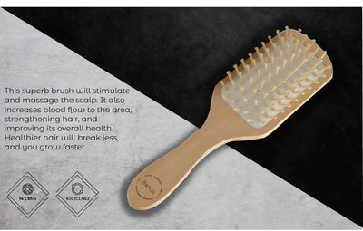 Natural Wooden Hair Detangling Brush