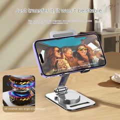 360° Rotating Metal Phone & Tablet Desk Stand