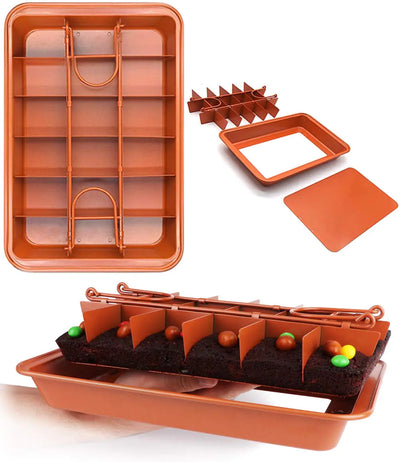 Brownie Pan with 18-Slice Divider
