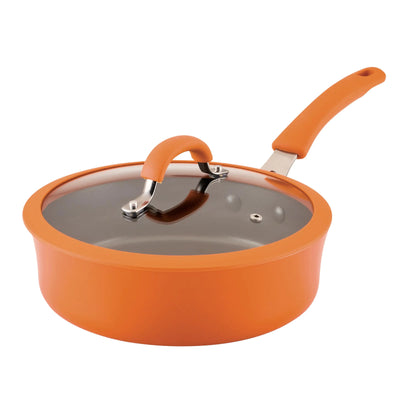 Rachael Ray 3QT Nonstick Saute Pan – Orange