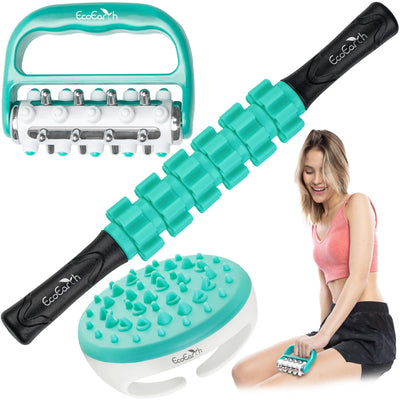 EcoEarth 3-in-1 Fascia Massage Roller Kit